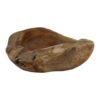 Fruitschaal medium (Behandeld met Bijenwas)- ø28-35x10 - Naturel - Teak - Afbeelding 2