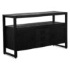 Britt dressoir met 2 deuren en 3 lades zwart 135 - Afbeelding 2
