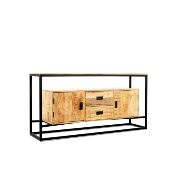 Len dressoir met 2 deuren en 2 lades 160 - Afbeelding 2