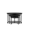 Coffee Table 3cm Top Black (Set of 3) - Afbeelding 3