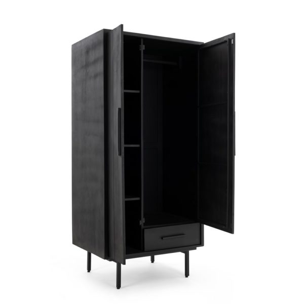 Jayden Black Garderobe Kast 85cm - Image 3