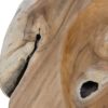 Fruitschaal medium (Behandeld met Bijenwas)- ø28-35x10 - Naturel - Teak - Afbeelding 4