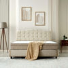 Opbergboxspring Marrakech Velvet Beige 180x200
