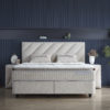 Opbergboxspring Shinebedd Beige 160x200
