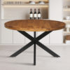 Tafel 'Maria' 130 cm Rond Mango hout (2c)