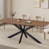Tafel 'Aziz' 200 cm Deens Ovaal Decor Oude Eik (2c)