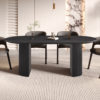 Tafel 'Lagos' 200 cm Ovaal Decor Donkerbruin  (2c)