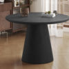 Tafel 'Miklos' 120 cm Rond Decor Donkerbruin  (2c)