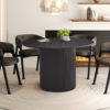 Tafel 'Lagos' 120 cm Rond Decor Donkerbruin  (2c)