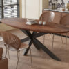 Tafel 'Tommy' 220x100 cm Ovaal Spider-Poot Mango hout Bruin (2c)