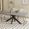 Tafel 'Apollo' 180 cm Deens Ovaal Steen Grijs (2c)
