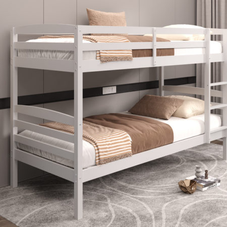 Stapelbed 'Roy' 90x200 Splitsbaar Wit (2c)