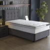 Opbergboxspring Modebedd Antraciet 90x200 - Eenpersoons