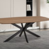 Tafel 'Aziz' 200 cm Deens Ovaal Decor Oude Eik (2c) - Afbeelding 2