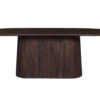 Tafel 'Miguel' 230 cm Ovaal Mango hout Donkerbruin (2c) - Afbeelding 2