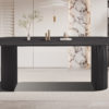 Tafel 'Lagos' 220 cm Ovaal Decor Donkerbruin  (2c) - Afbeelding 2