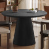 Tafel 'Miklos' 120 cm Rond Decor Donkerbruin  (2c) - Afbeelding 2