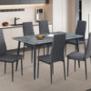 Tafel 'Kenzo' 140 cm Rechthoekig Steen Grijs (2c) - Afbeelding 2