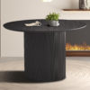 Tafel 'Lagos' 120 cm Rond Decor Donkerbruin  (2c) - Afbeelding 2
