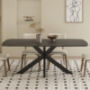 Tafel 'Apollo' 180 cm Deens Ovaal Steen Zwart (2c) - Afbeelding 2