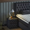 Opbergboxspring Chestybedd Antraciet 90x200 - Eenpersoons - Afbeelding 2