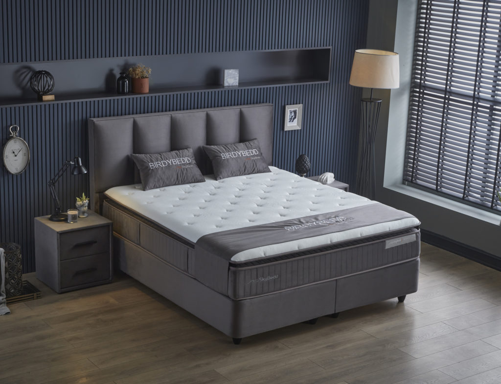Opbergboxspring Birdybedd Antraciet 180x200 - Afbeelding 2