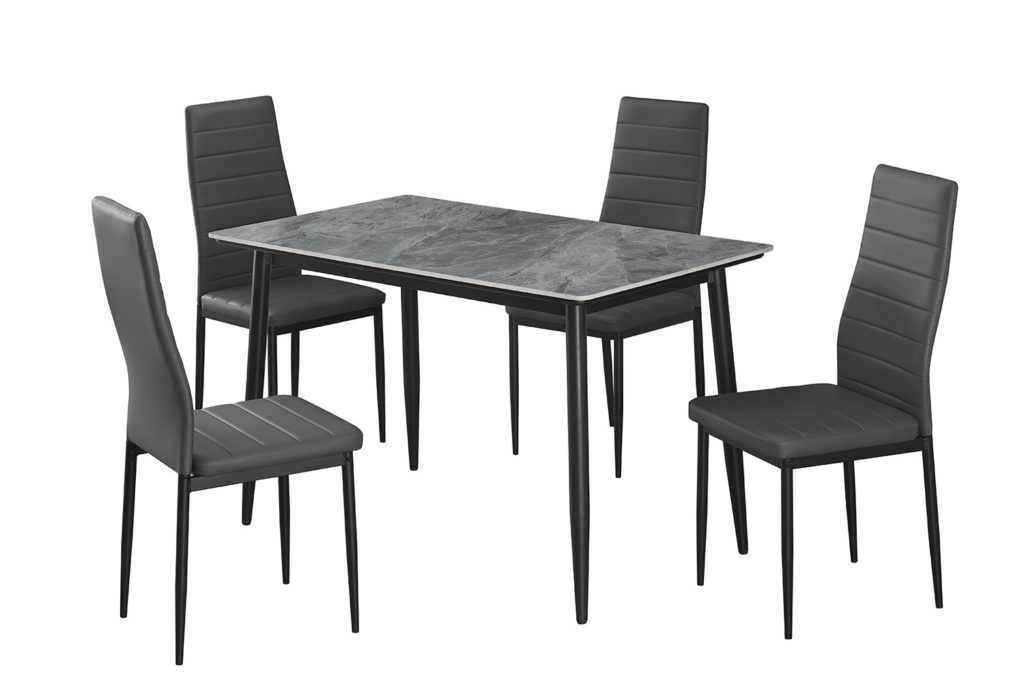 Tafel 'Kenzo' 120 cm Rechthoekig Steen Grijs (2c) - Afbeelding 13