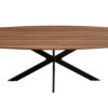 Tafel 'Aziz' 200 cm Deens Ovaal Decor Oude Eik (2c) - Afbeelding 3