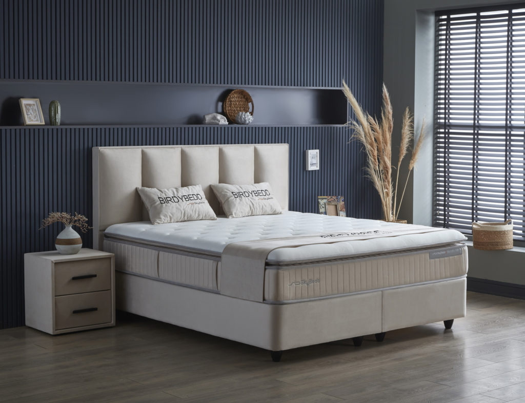 Opbergboxspring Birdybedd Beige 180x200 - Afbeelding 3