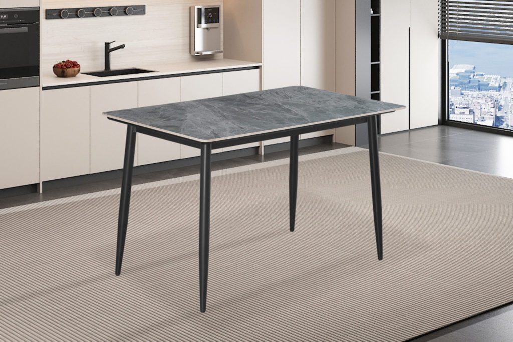 Tafel 'Kenzo' 120 cm Rechthoekig Steen Grijs (2c) - Afbeelding 3