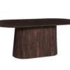 Tafel 'Miguel' 200 cm Ovaal Mango hout Donkerbruin (2c) - Afbeelding 3