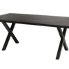 Tafel 'Elena' 200 cm Rechthoekig Mango hout zwart (2c) - Afbeelding 3