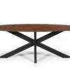 Tafel 'Tommy' 220x100 cm Ovaal Spider-Poot Mango hout Bruin (2c) - Afbeelding 3