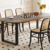 Tafel 'Tommy' 220x100 cm Deens Ovaal U-Poot Mango hout Tabaco (2c) - Afbeelding 3