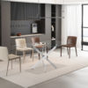 Tafel 'Lasi' 160 cm Glas, Poten Chroom (2c) - Afbeelding 3