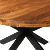 Tafel 'Maria' 130 cm Rond Mango hout (2c) - Afbeelding 4