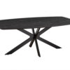 Tafel 'Aziz' 200 cm Deens Ovaal Decor Donkerbruin (2c) - Afbeelding 4