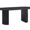 Tafel 'Lagos' 200 cm Ovaal Decor Donkerbruin  (2c) - Afbeelding 4