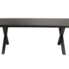 Tafel 'Elena' 200 cm Rechthoekig Mango hout zwart (2c) - Afbeelding 4