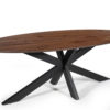 Tafel 'Tommy' 220x100 cm Ovaal Spider-Poot Mango hout Bruin (2c) - Afbeelding 4