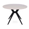 Tafel 'Apollo' 110 cm Rond Glanzend Steen Snow Wit (2c) - Afbeelding 4