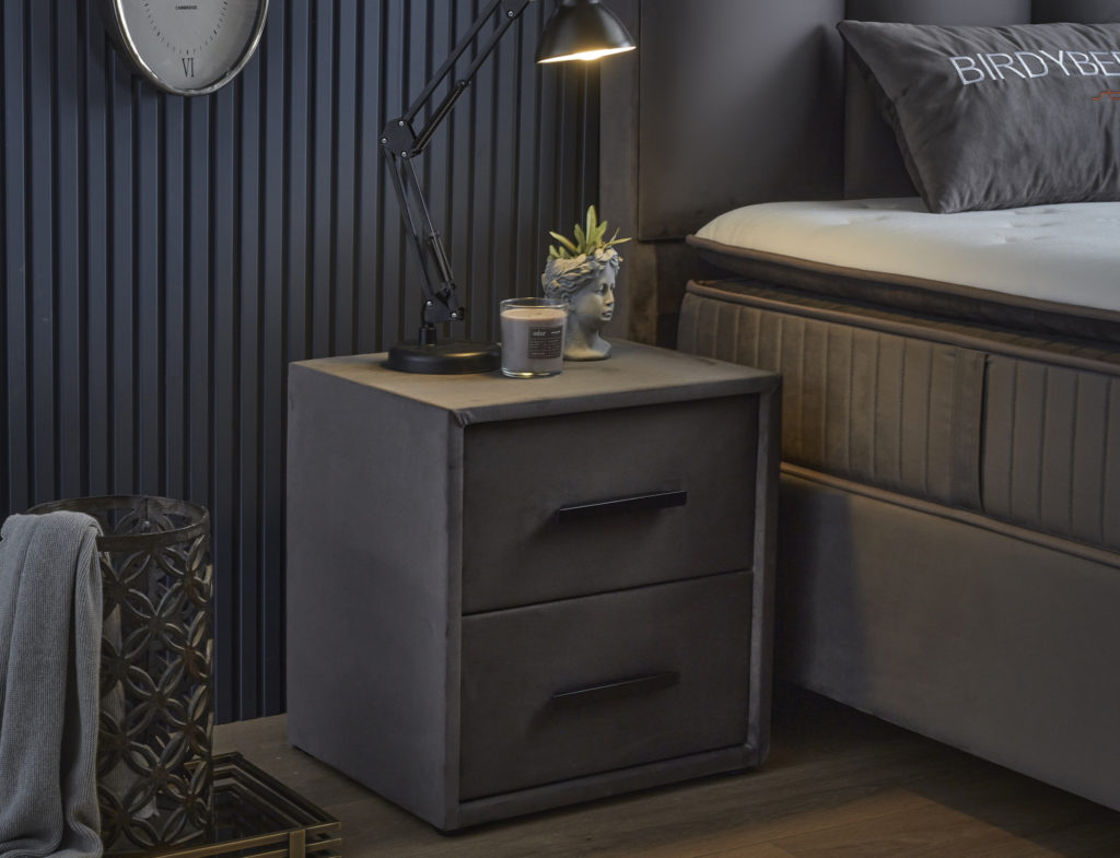 Opbergboxspring Birdybedd Antraciet 90x200 - Eenpersoons - Afbeelding 4