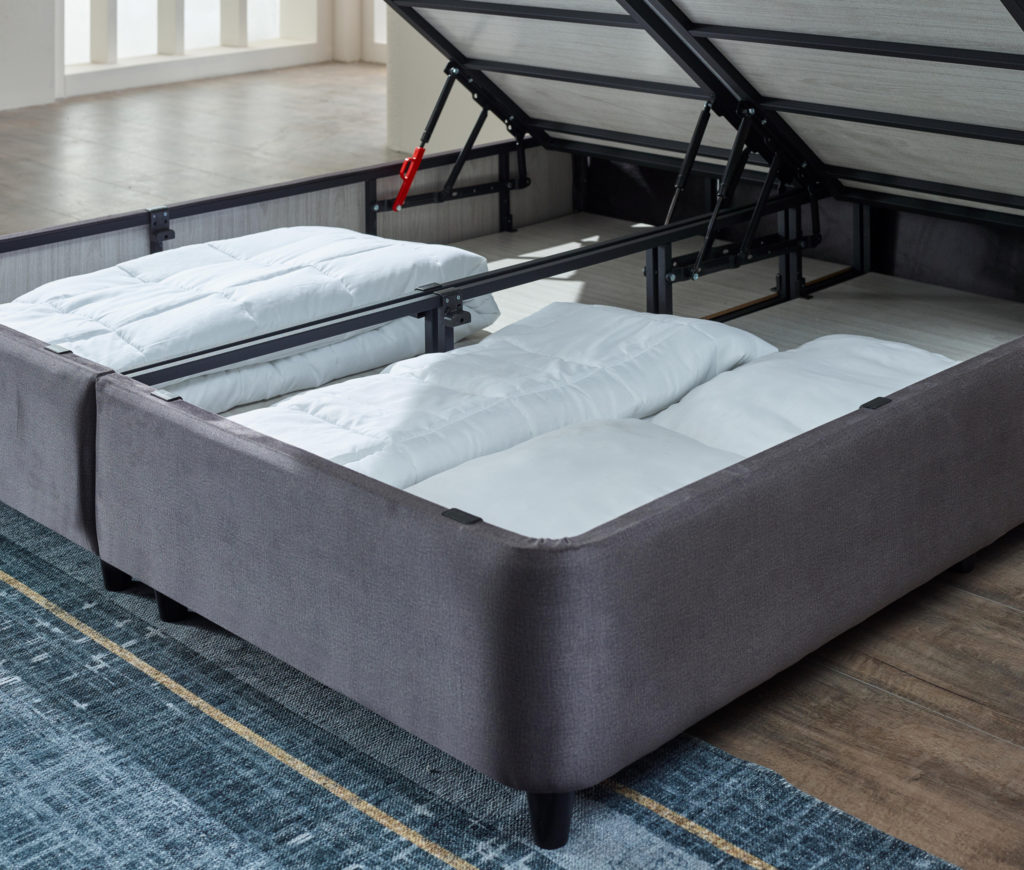 Opbergboxspring Rondo Velvet Antraciet 180x200 - Afbeelding 4