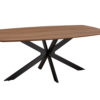 Tafel 'Aziz' 200 cm Deens Ovaal Decor Oude Eik (2c) - Afbeelding 4