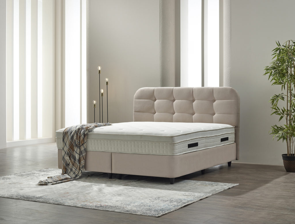 Opbergboxspring Rondo Velvet Beige 160x200 - Afbeelding 4