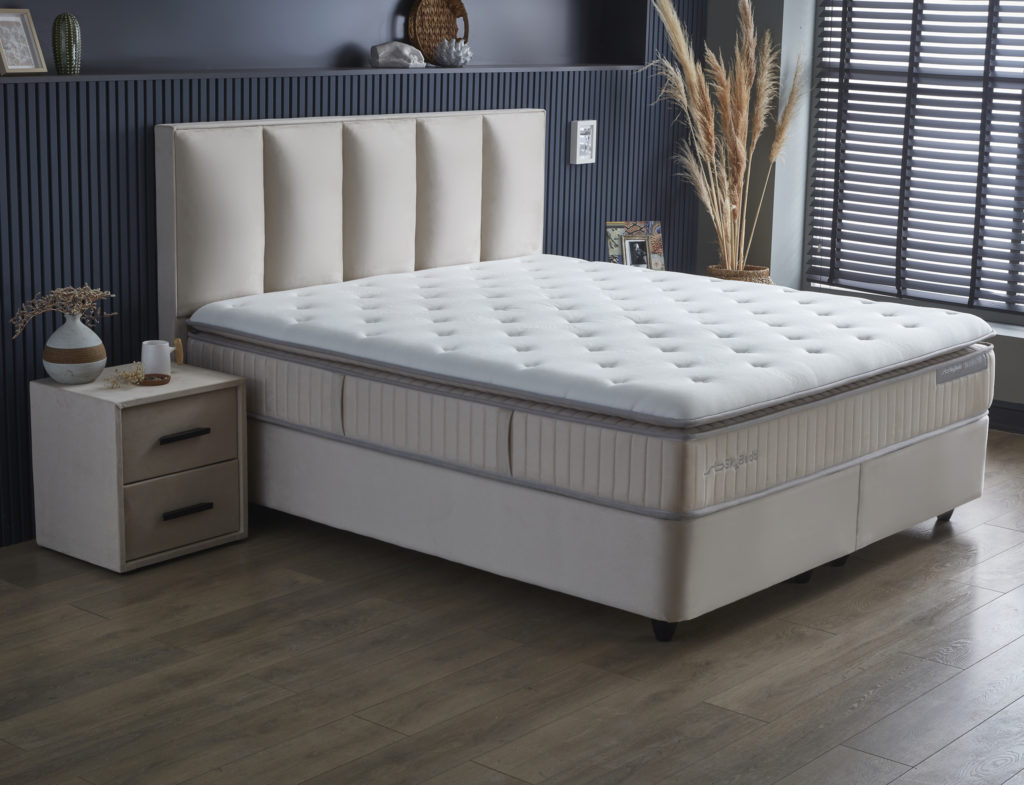 Opbergboxspring Birdybedd Beige 180x200 - Afbeelding 4
