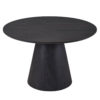 Tafel 'Miklos' 120 cm Rond Decor Donkerbruin  (2c) - Afbeelding 5