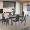 Tafel 'Kenzo' 140 cm Rechthoekig Steen Grijs (2c) - Afbeelding 5
