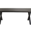 Tafel 'Elena' 200 cm Rechthoekig Mango hout zwart (2c) - Afbeelding 5