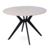 Tafel 'Apollo' 110 cm Rond Glanzend Steen Snow Wit (2c) - Afbeelding 5